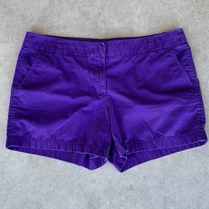 J. Crew Purple Shorts (size 14)